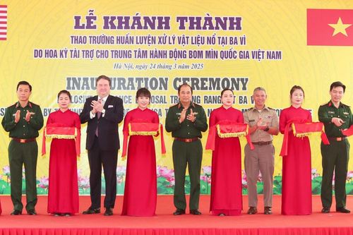 Đưa thao trường huấn luyện xử lý vật liệu nổ vào hoạt động