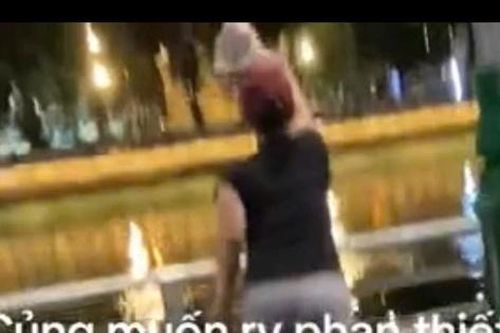 Xác minh clip nhân viên quán nước vứt ly nhựa xuống sông Cà Ty