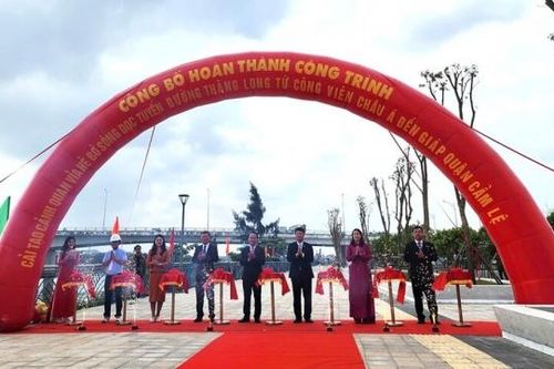 Đà Nẵng: Đưa vào sử dụng công trình cải tạo cảnh quan dọc tuyến đường Thăng Long