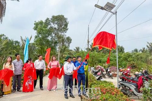 Bàn giao công trình 'Thắp sáng đường quê' tại Tân Bằng
