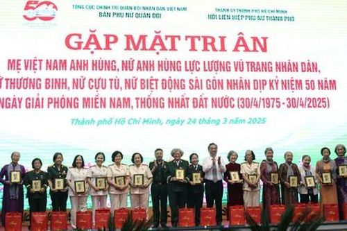 TPHCM: Gặp mặt, tri ân Mẹ Việt Nam anh hùng, nữ Anh hùng, nữ cựu tù, biệt động Sài Gòn...