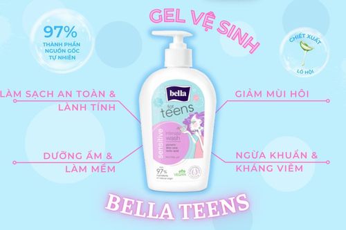 Gel vệ sinh Bella Teens - sự lựa chọn tối ưu cho mẹ và bé gái tuổi dậy thì
