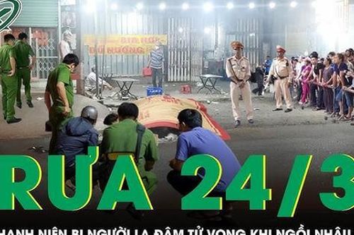 Trưa 24/3: Hiện trường thanh niên 19 tuổi bị kẻ lạ mặt đâm tử vong khi ngồi nhậu ở vỉa hè