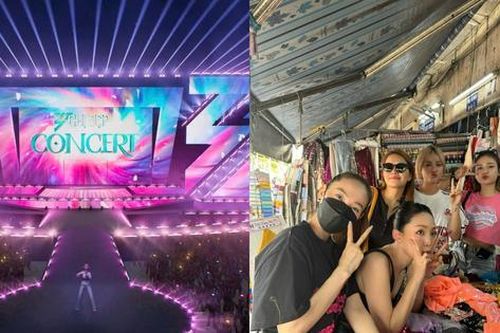 Minh Hằng, Tóc Tiên, MisThy đi chợ chọn vải may đồ cho concert Chị Đẹp
