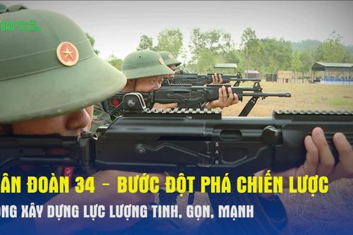 Quân đoàn 34 - Bước đột phá chiến lược trong xây dựng lực lượng tinh, gọn, mạnh