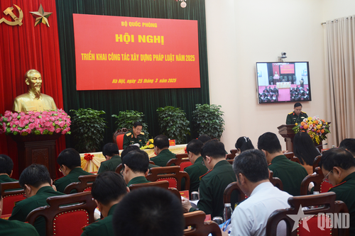 Bộ Quốc phòng triển khai công tác xây dựng pháp luật năm 2025