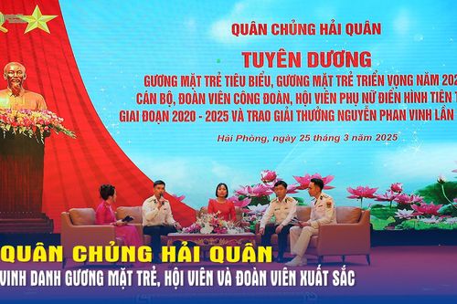 Quân chủng Hải quân vinh danh gương mặt trẻ, hội viên và đoàn viên xuất sắc