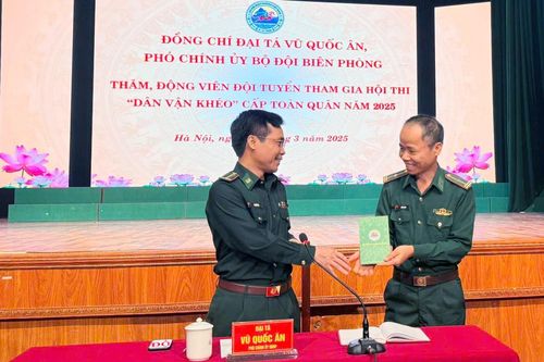 Quyết tâm giành thành tích cao tại hội thi 'Dân vận khéo' toàn quân năm 2025