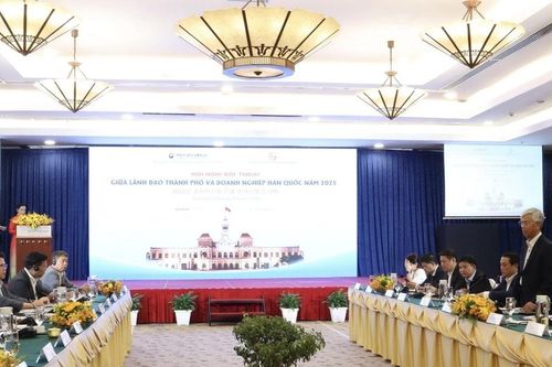 Lãnh đạo Thành phố Hồ Chí Minh đối thoại với các nhà đầu tư Hàn Quốc