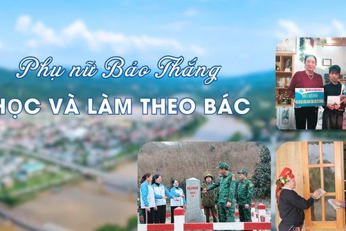 Phụ nữ Bảo Thắng học và làm theo Bác