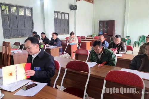 Lâm Bình nâng cao chất lượng sinh hoạt chi bộ