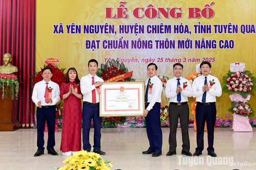 Xã Yên Nguyên đạt chuẩn nông thôn mới nâng cao