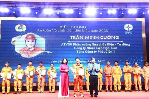EVNGENCO1 có 3 An toàn vệ sinh viên được Công đoàn Điện lực Việt Nam biểu dương năm 2025