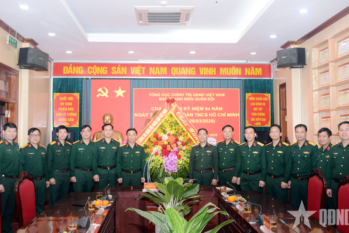 Tổng cục Chính trị chúc mừng Ban Thanh niên Quân đội nhân kỷ niệm Ngày thành lập Đoàn