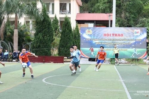 Sôi nổi phong trào thể dục, thể thao trong Công an Lạng Sơn