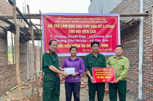 Hội Doanh nhân Cựu chiến binh tỉnh trao hỗ trợ xây dựng 4 nhà 'Nghĩa tình đồng đội'