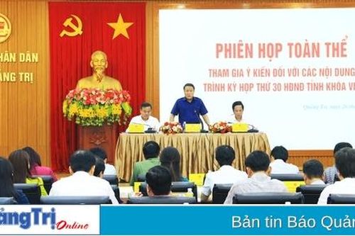 Thống nhất 12 nội dung trình kỳ họp thứ 30 HĐND tỉnh