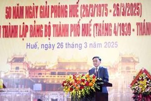 Tổ chức trọng thể Lễ kỷ niệm 50 năm Ngày Giải phóng Huế