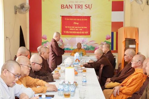 Tiền Giang: Ban Trị sự Phật giáo TP.Gò Công họp triển khai công tác tổ chức Đại lễ Phật đản