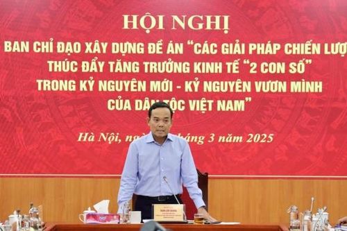 Xây dựng Đề án về giải pháp chiến lược thúc đẩy tăng trưởng kinh tế '2 con số'