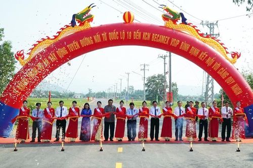 Khánh thành tuyến đường kết nối từ quốc lộ 19 đến Becamex VSIP Bình Định
