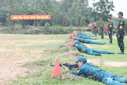 Lực lượng tự vệ Công ty Than Mạo Khê-TKV: Nâng cao chất lượng huấn luyện, sẵn sàng chiến đấu