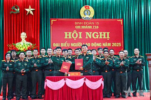 Chi nhánh 716 (Binh đoàn 15) hội nghị đại biểu người lao động năm 2025
