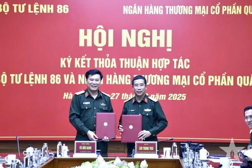 Bộ tư lệnh 86 và Ngân hàng Thương mại Cổ phần Quân đội ký kết hợp tác