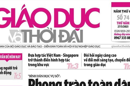 Báo in 27/3: Bình dân học vụ số: Phong trào toàn dân, toàn diện, sâu rộng