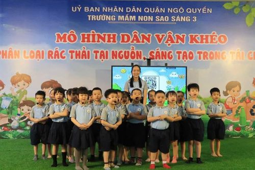 Giúp trẻ nhận biết và phân loại rác thải tại nguồn