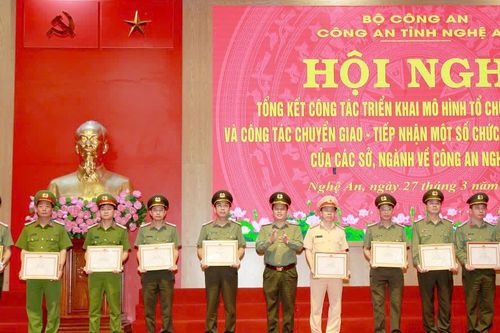 Công an Nghệ An tổng kết công tác triển khai mô hình tổ chức bộ máy mới