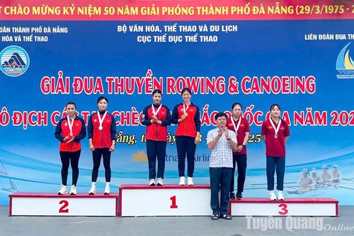 Tuyên Quang giành 2 Huy chương Vàng tại Giải đua thuyền Rowing và Canoeing vô địch các tay chèo xuất sắc quốc gia