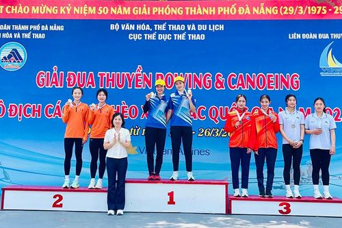 Giải Đua thuyền Rowing và Canoeing Vô địch các tay chèo xuất sắc quốc gia năm 2025: Các VĐV nữ Bạc Liêu đoạt 5 huy chương