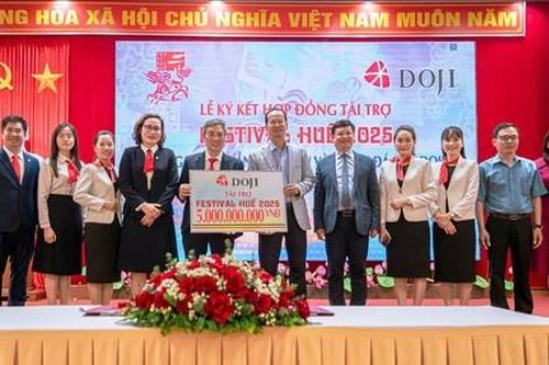 Hỗ trợ 5 tỷ đồng cho Festival Huế, tập đoàn DOJI thành nhà tài trợ kim cương