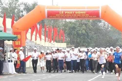 Huyện Thanh Oai phát động Giải chạy Báo Hànôịmới mở rộng lần thứ 50