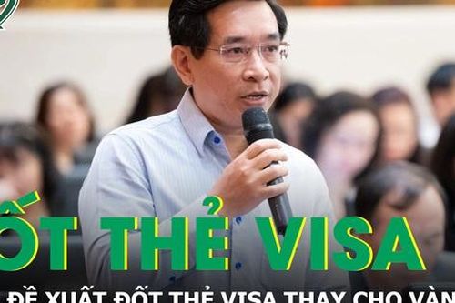 Đại biểu Quốc hội đề xuất 'đốt thẻ Visa, MasterCard vài tỷ thay vàng mã'