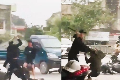Kinh hoàng nam thanh niên bị chém xối xả giữa đường phố