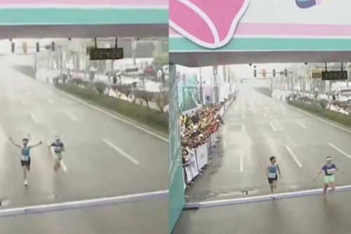 Độc Lạ marathon: Vội ăn mừng trước vạch đích, runner Trung Quốc nhận cái kết không thể đắng hơn