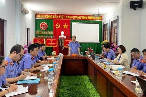 VKSND tỉnh Phú Yên kiểm tra theo kế hoạch tại VKSND thị xã Sông Cầu