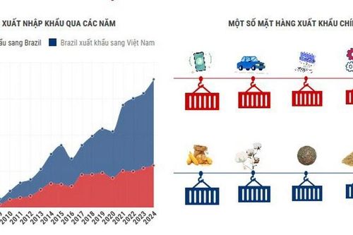 Quan hệ thương mại song phương Việt Nam-Brazil tăng nhanh