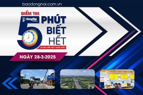 Điểm tin '5 phút biết hết' sáng 28-3: Phê duyệt nhiệm vụ quy hoạch chi tiết khu đô thị hơn 72 ngàn tỷ đồng tại Cù lao Hiệp Hòa