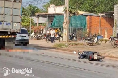 Té xuống đường, một phụ nữ bị xe tải cán tử vong tại huyện Xuân Lộc