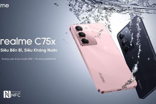 Realme Việt Nam ra mắt C75x - 'bậc thầy kháng nước' chỉ từ 4,69 triệu đồng