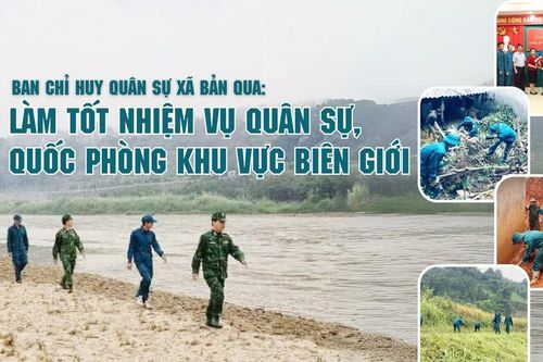Ban Chỉ huy Quân sự xã Bản Qua: Làm tốt nhiệm vụ quân sự, quốc phòng khu vực biên giới