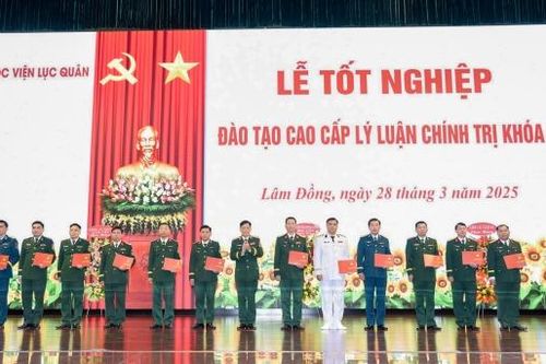 Học viện Lục quân: 100% học viên đạt khá, giỏi khóa đào tạo cao cấp lý luận chính trị