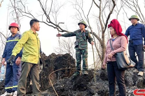 Yên Châu khống chế kịp thời các điểm cháy rừng
