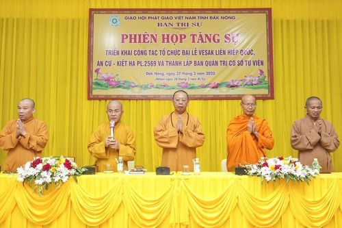 Đắk Nông: Dự kiến tổ chức kỷ niệm 20 năm thành lập GHPGVN tỉnh vào tháng 5-Ất Tỵ