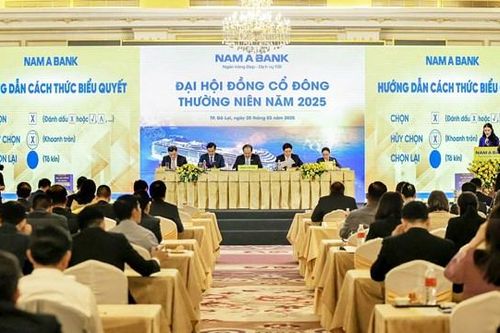 ĐHĐCĐ Nam A Bank (NAB) thông qua kế hoạch lợi nhuận 5.000 tỷ đồng năm 2025, chia cổ tức 25%