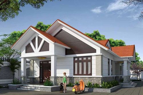 Mẫu nhà mái Thái mặt tiền 8m phổ biến hiện nay