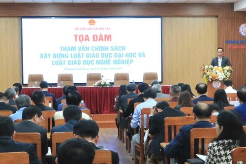 Tham vấn chính sách xây dựng Luật Giáo dục Đại học và Luật Giáo dục Nghề nghiệp
